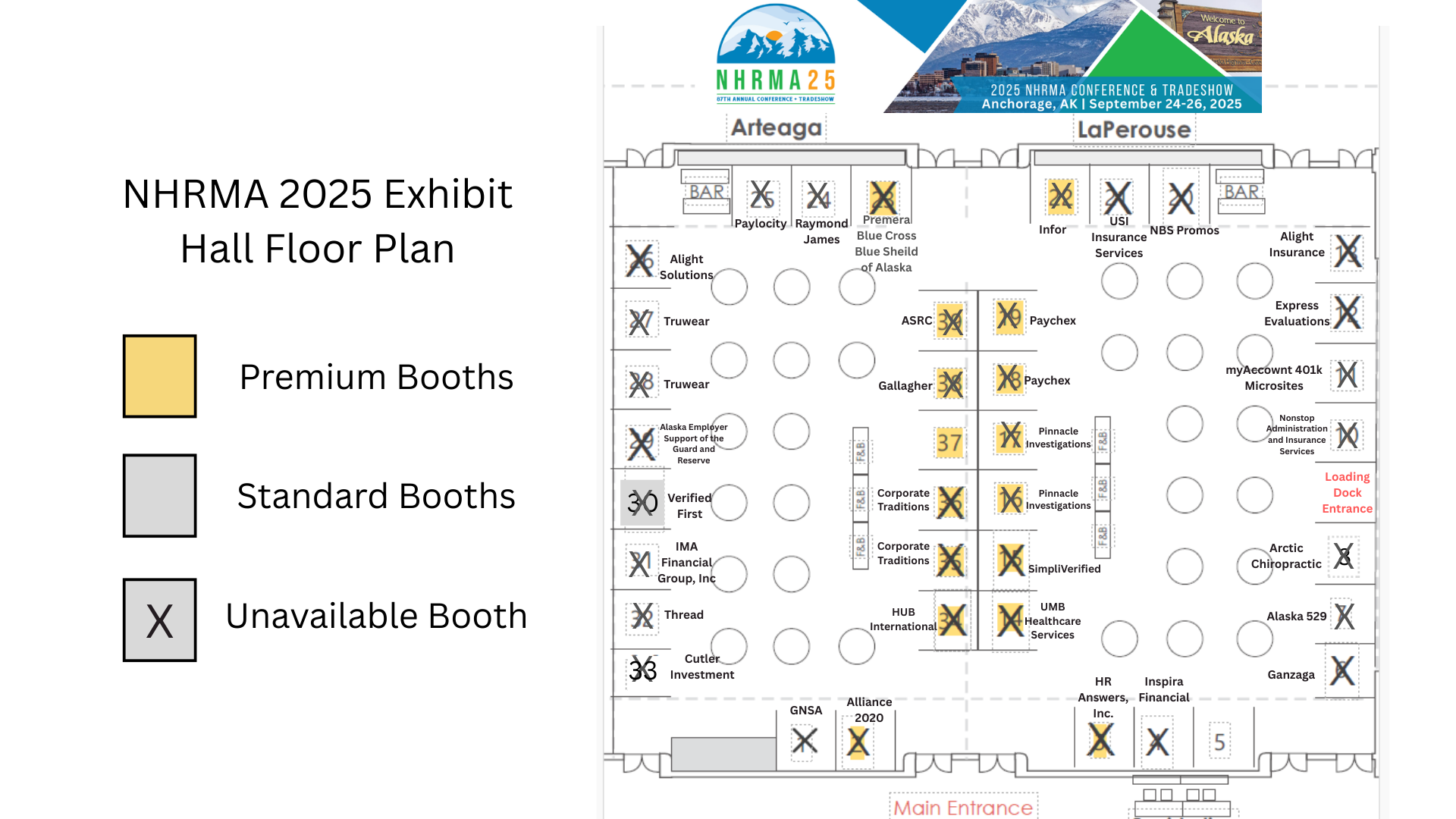 Exhibit Hall Floor Plan | NHRMA 2025 Conference